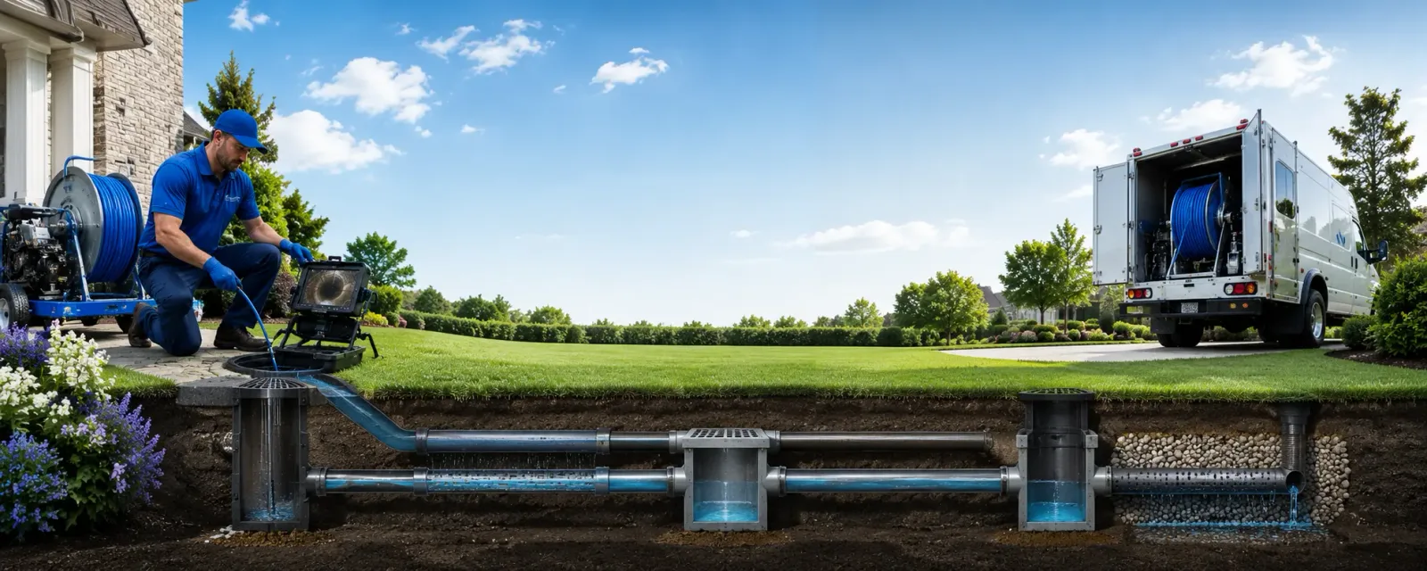 Outdoor drain cleaning information for New Windsor, IL